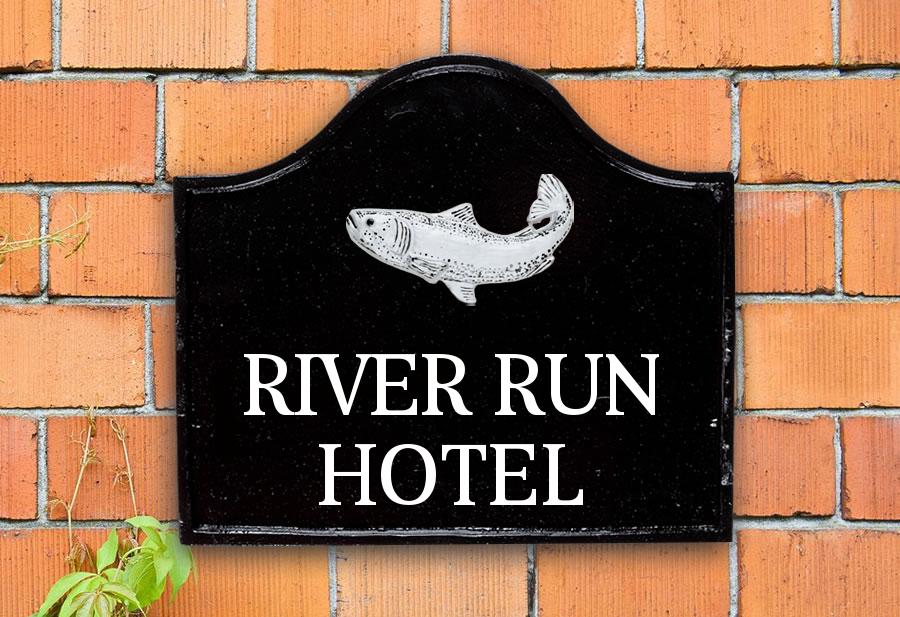 Salmon House Sign 12" X 11"