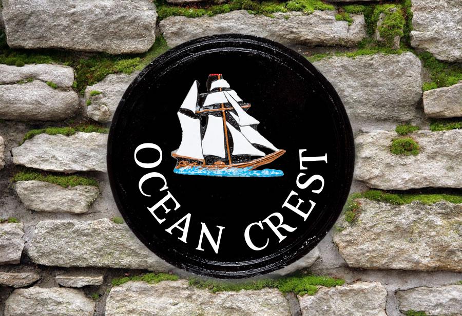 Schooner Round House Sign 10" Diameter