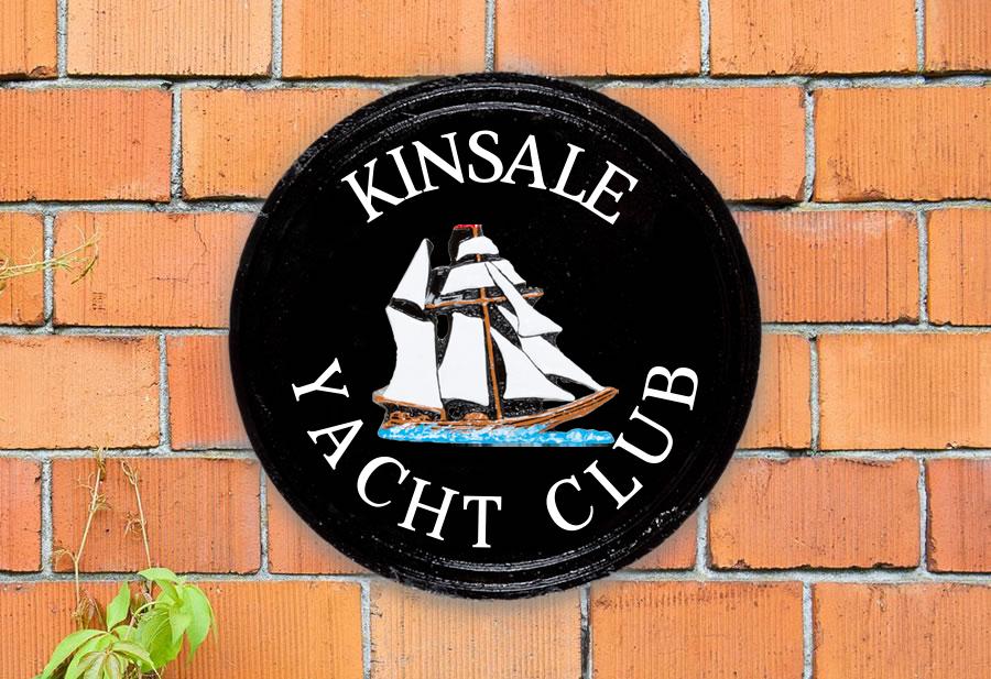 Schooner Round House Sign 12" Diameter