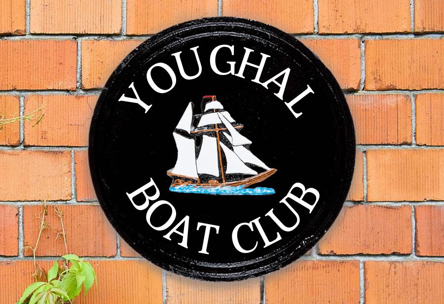 Schooner Round House Sign 14" Diameter