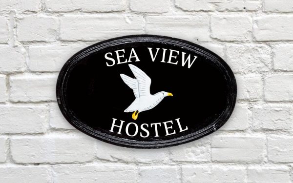 Seagull Oval House Sign 14" X 9"