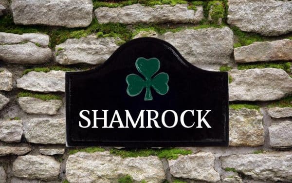 Shamrock House Sign 12" X 8"