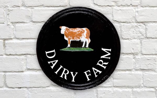 Simmental Round House Sign 10" Diameter