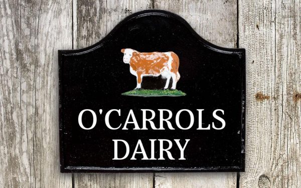 Simmental House Sign 12" X 11"