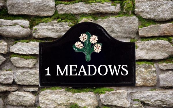 Spring Flowers Sign 12" X 8"