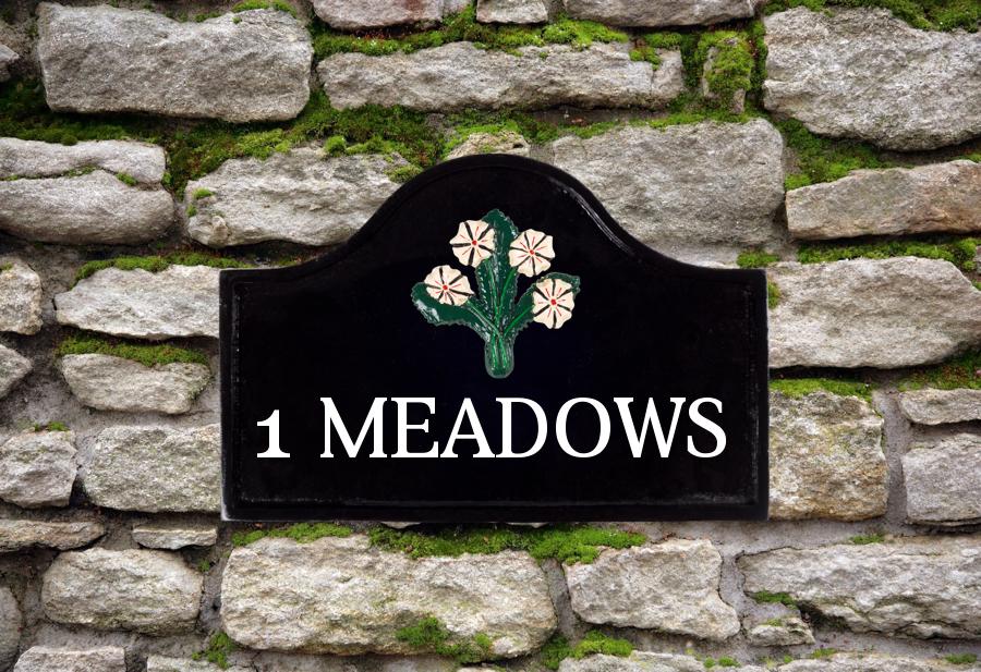 Spring Flowers Sign 12" X 8"