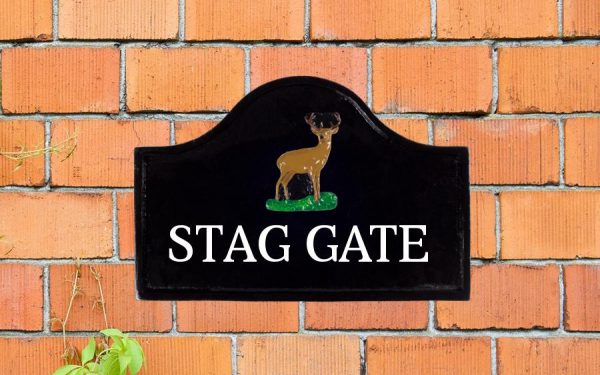 Stag House Sign 12" X 8"