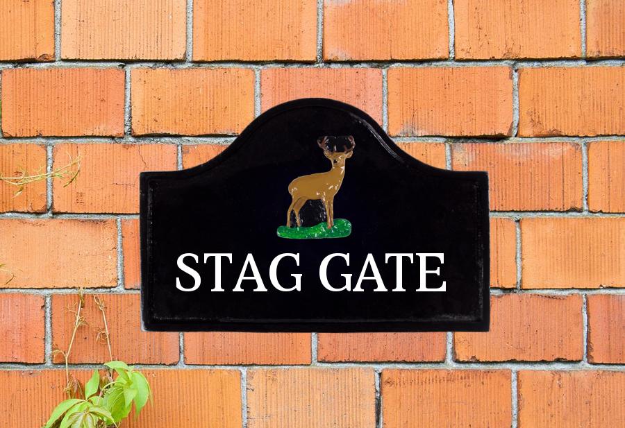 Stag House Sign 12" X 8"
