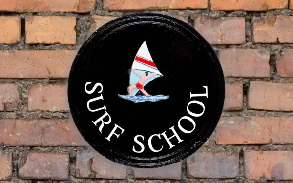 Windsurfer Round House Sign 10" Diameter
