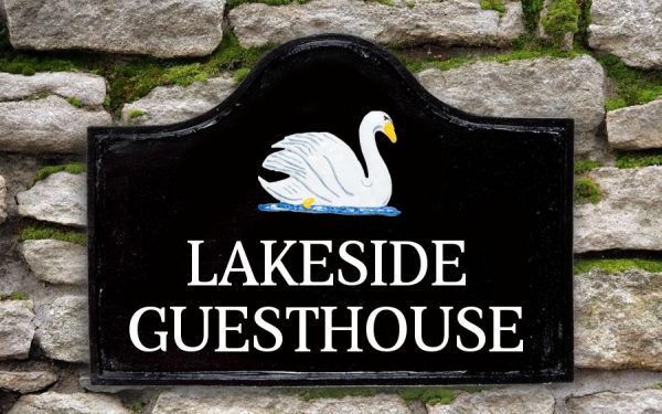 Swan House Sign 15" X 11"