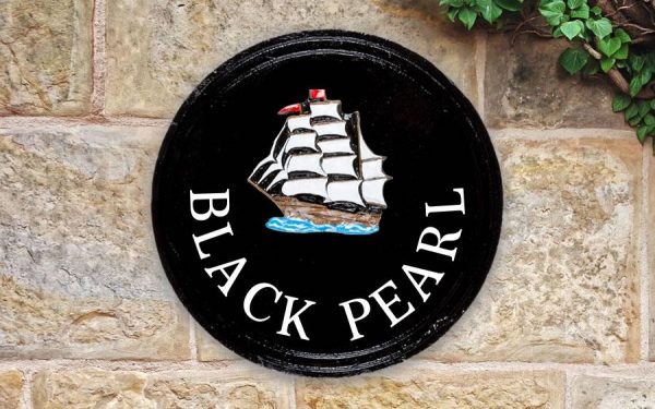 Tall Ship Round House Sign 10" Diameter