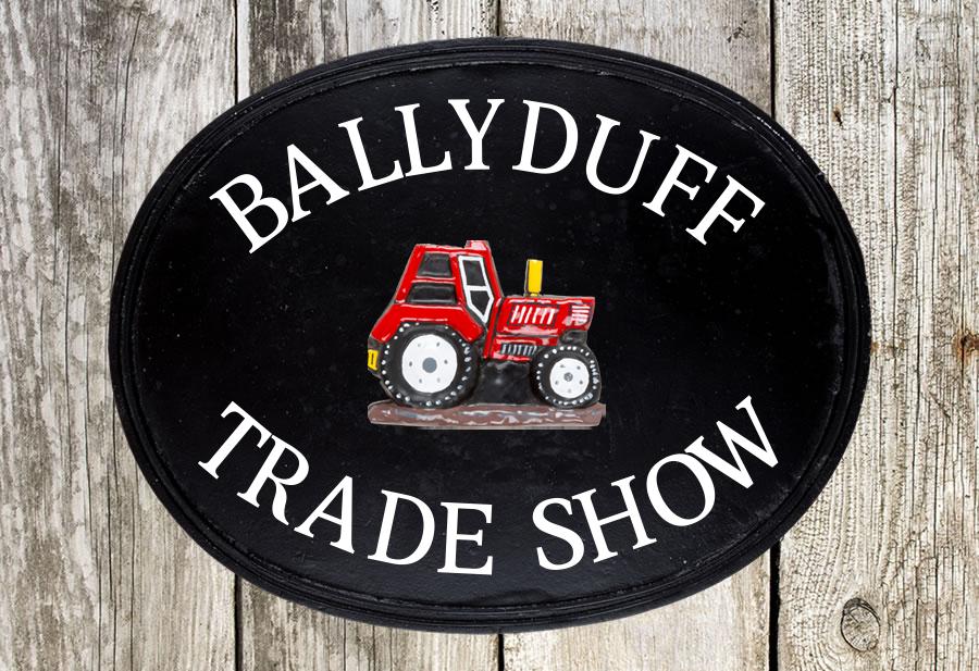 Tractor Oval House Sign 18" X 14"