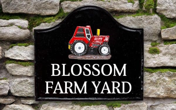 Tractor House Sign 12" X 11"