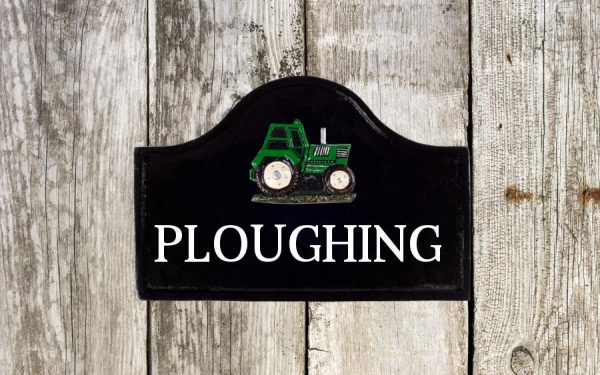 Tractor House Sign 12" X 8"