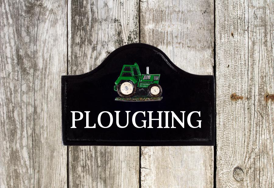 Tractor House Sign 12" X 8"