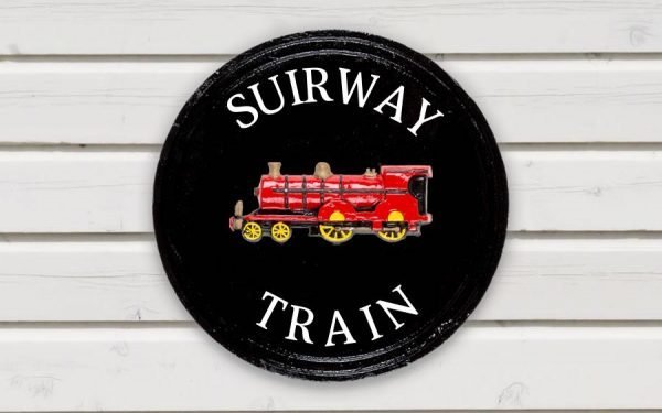 Train Round House Sign 12" Diameter