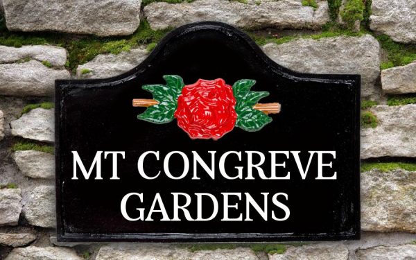 Tudor Rose Arch House Sign 15" X 11"