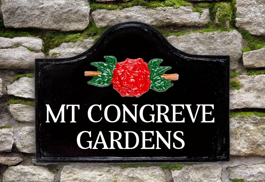 Tudor Rose Arch House Sign 15" X 11"