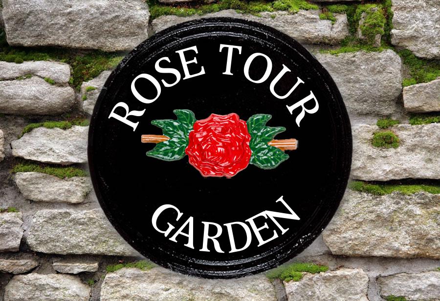 Tudor Rose Round House Sign 14" Diameter