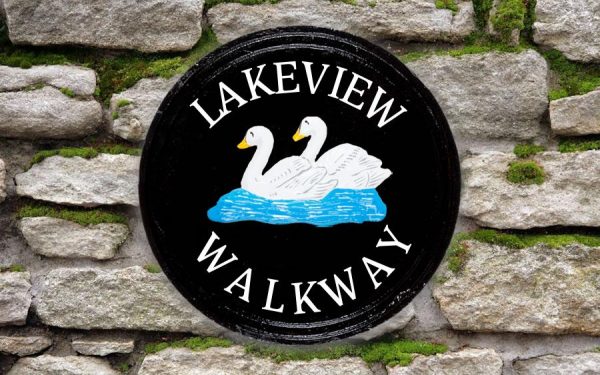 Twin Swans Round House Sign 12" Diameter