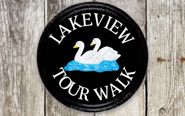 Twin Swans Round House Sign 14" Diameter