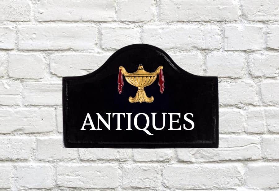 Roman Urn Sign 12" X 8"