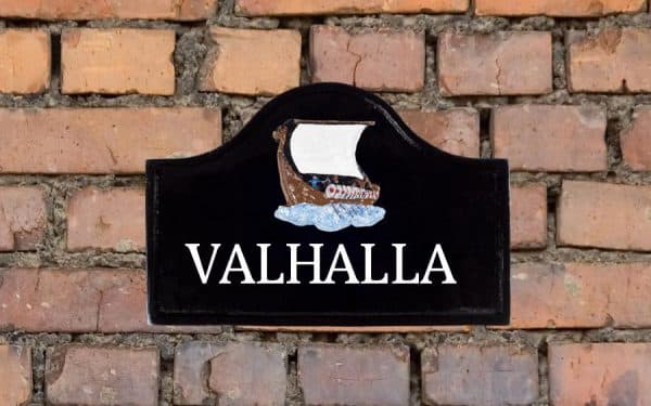 Viking Ship Sign 12" X 8"