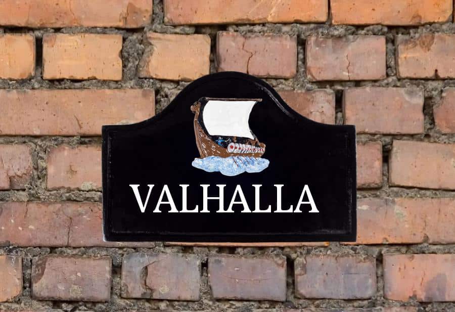 Viking Ship Sign 12" X 8"