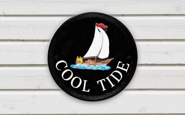 Yacht Round House Sign 9" Diameter