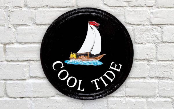 Yacht Round House Sign 10" Diameter